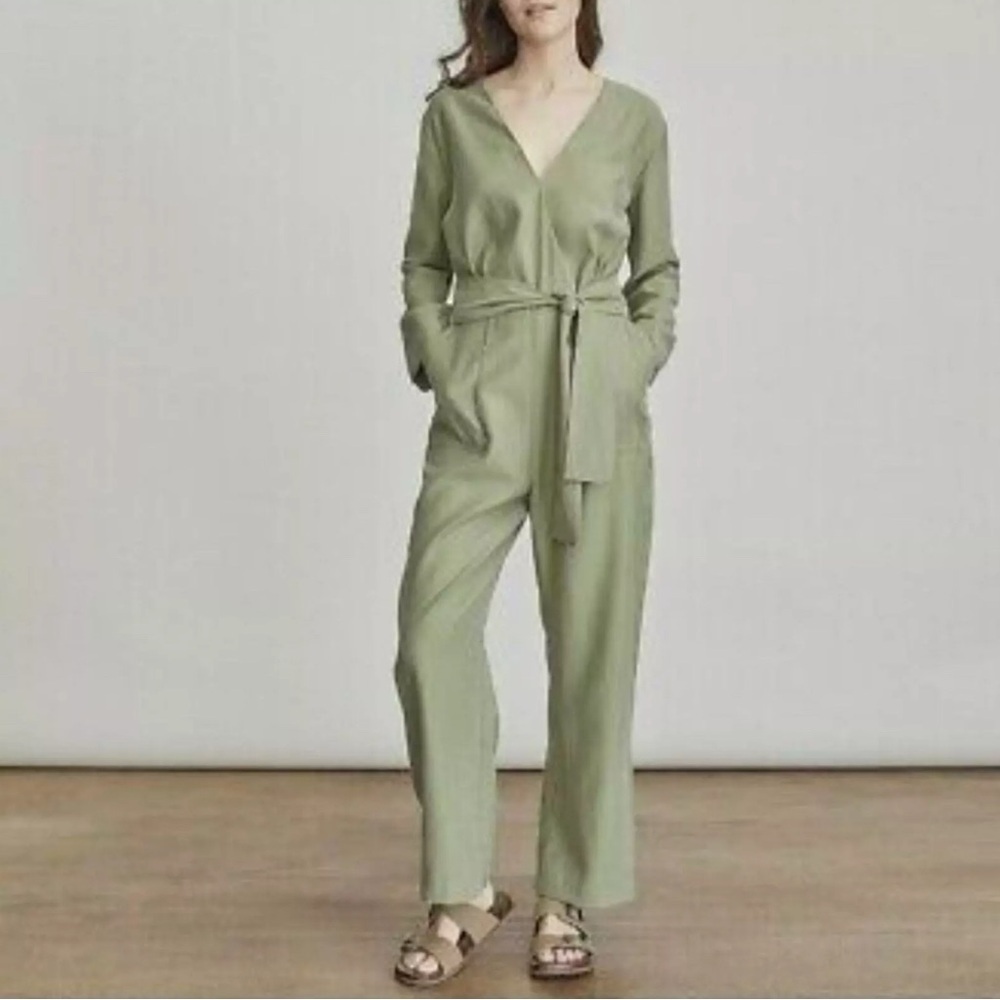 Elizabeth and James Olive Green Jumpsuit